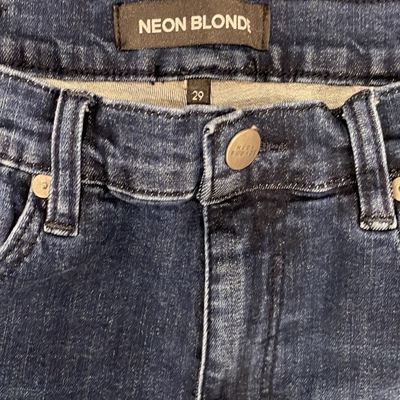 Women’s Neon Blonde High Rise Skinny Jeans - Picture 2 of 4